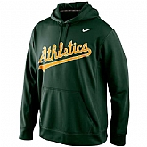 Men's Oakland Athletics Nike Practice Performance Pullover Hoodie - Green,baseball caps,new era cap wholesale,wholesale hats